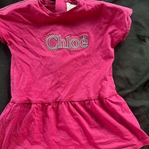 Chloe Kids Casual Pink Dress